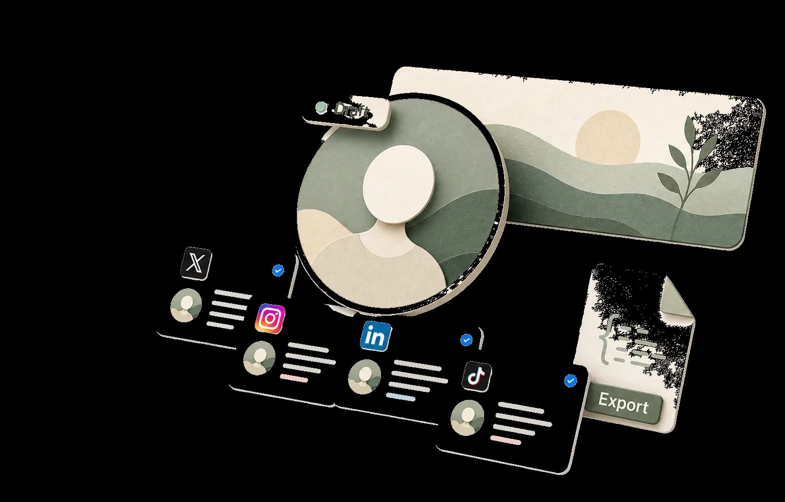 Social Media Profile Draft Generator preview